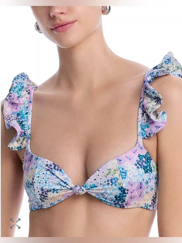 Peixoto Amara Bikini Top In Morada Meadows
